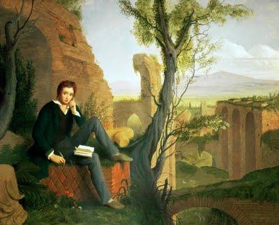 Joseph Severn Posthumous Portrait of Shelley Writing Prometheus Unbound oil painting picture